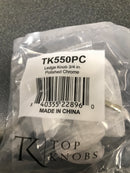 Top Knobs TK550PC Glacier 3/4 Inch Square Cabinet Knob from the Mercer Collection - Polished Chrome