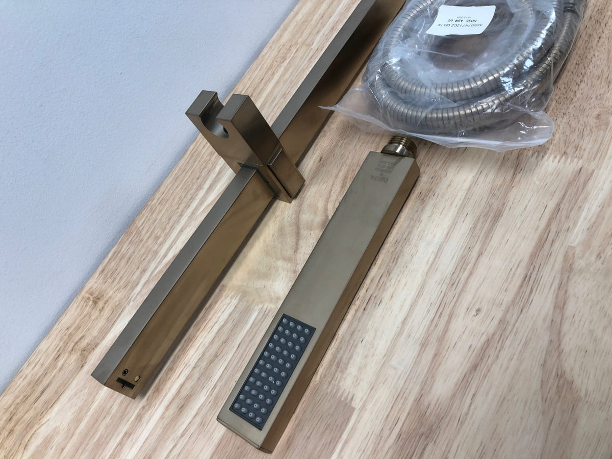 Delta 57530-CZ 1.75 GPM Vero Hand Shower Package - Includes Hand Shower, Slide Bar, Hose, and - Champagne Bronze
