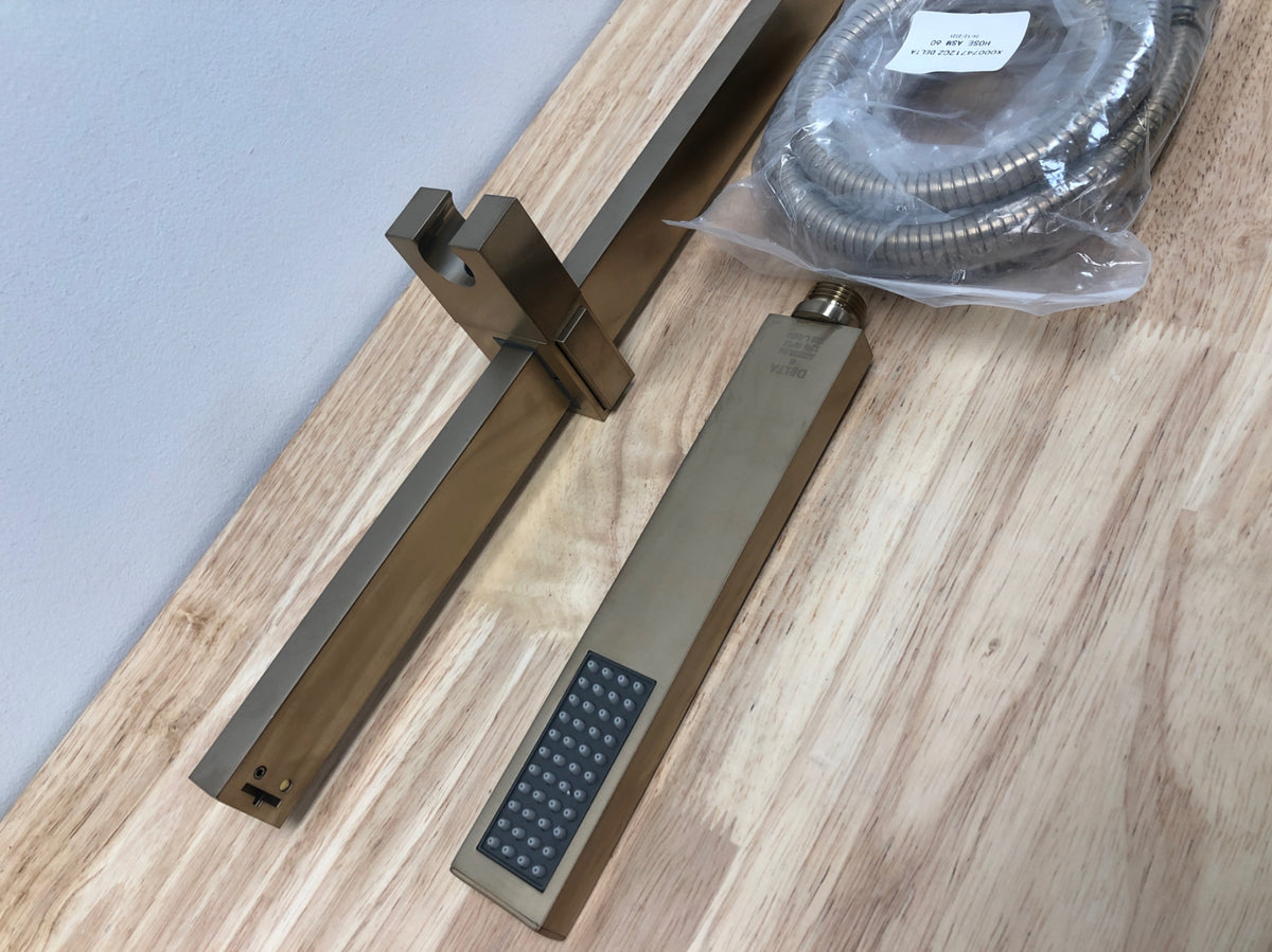 Delta 57530-CZ 1.75 GPM Vero Hand Shower Package - Includes Hand Shower, Slide Bar, Hose, and - Champagne Bronze