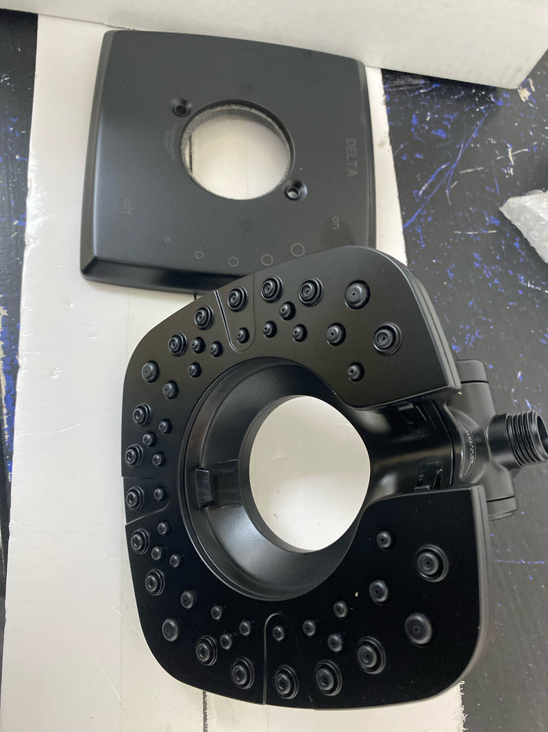 Delta T17264-BL-I Ashlyn Monitor 17 Series Dual Function Pressure Balanced Shower Only with In2ition and Integrated Volume Control - Less Rough-In Valve - Matte Black