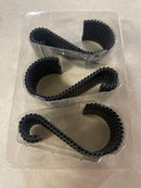 Utopia alley HK11BK Shower Rings, Rustproof Zinc Shower Curtain Hooks Rings, S Shaped Hooks, Set of 12, Matt Black