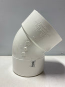 Charlotte pipe PVC 00323 1600 6 in. PVC DWV 45-Degree Spigot x Hub Street Elbow Fitting