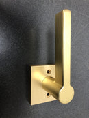 Miseno Lorton Flat Bar Non-Turning One-Sided Door Lever - Satin Brass