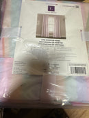 Homeboutique 16T007510 Rainbow 38 in. W x 84 in. L Sheer Rod Pocket With Lining Window Curtain Panel Rainbow/White Single