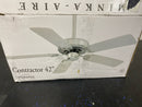 MinkaAire F546-BS Contractor 42" 5 Blade Indoor Ceiling Fan - Brushed Steel
