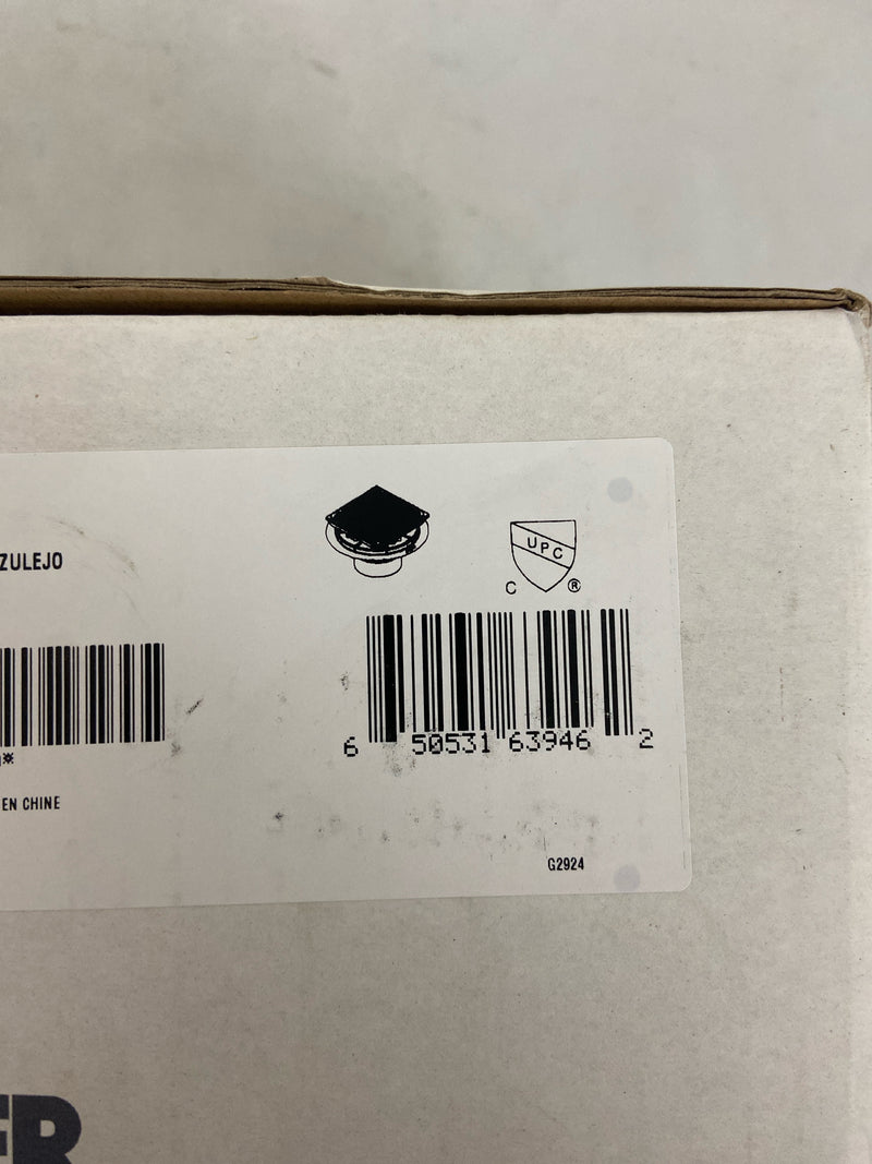 Kohler K-9136-SN Clearflo Square Design Tile-In Shower Drain - Polished Nickel