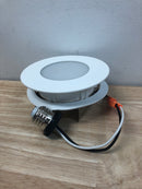 Commercial electric 91846 4 in. Selectable CCT Integrated LED Retrofit Ultra-Slim White Recessed Light Trim