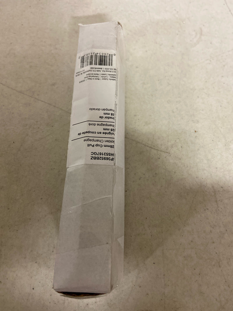 Signature Hardware 488509 Gilderoy 5-1/16 Inch Center to Center Cup Cabinet Pull - Golden Champagne