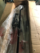 Millennium Lighting 3015-MB/GW Bonnie 5 Light 38" Wide Taper Candle Linear Chandelier - Matte Black / Gray Wood