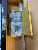 Signature Hardware 139887 Freestanding Offset Tub Supply Lines with Cross Handle Shutoff Valves - For Copper Pipes - Chrome