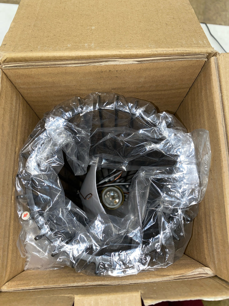 Artika PDT1-GSB-HD2BG Gatsby 40-Watt 1 Light Black & Gold Modern Cage Mini Pendant Light Fixture for Kitchen Island