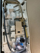 Brizo 64065LF-PGLHP Odin 1.8 GPM Single Hole Pull Down Kitchen Faucet with On/Off Touch Activation and Square Spout - Less Handle - Polished Gold