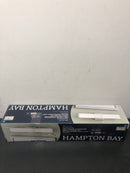 Hampton bay 537999010 Collier Heights 24 in. Chrome Curved Selectable LED Bathroom Vanity Light Bar Flush Mount with Night Light Feature