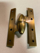 Deltana OK5032B3-L 5" x 3-1/4" Solid Brass Left Hand Olive Knuckle Hinge with Ball Bearing - Polished Brass