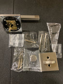 Kwikset 966HFLSQT-15.UNIV Halifax Lever Single Cylinder Interior Pack with Square Rose for Handlesets - Satin Nickel