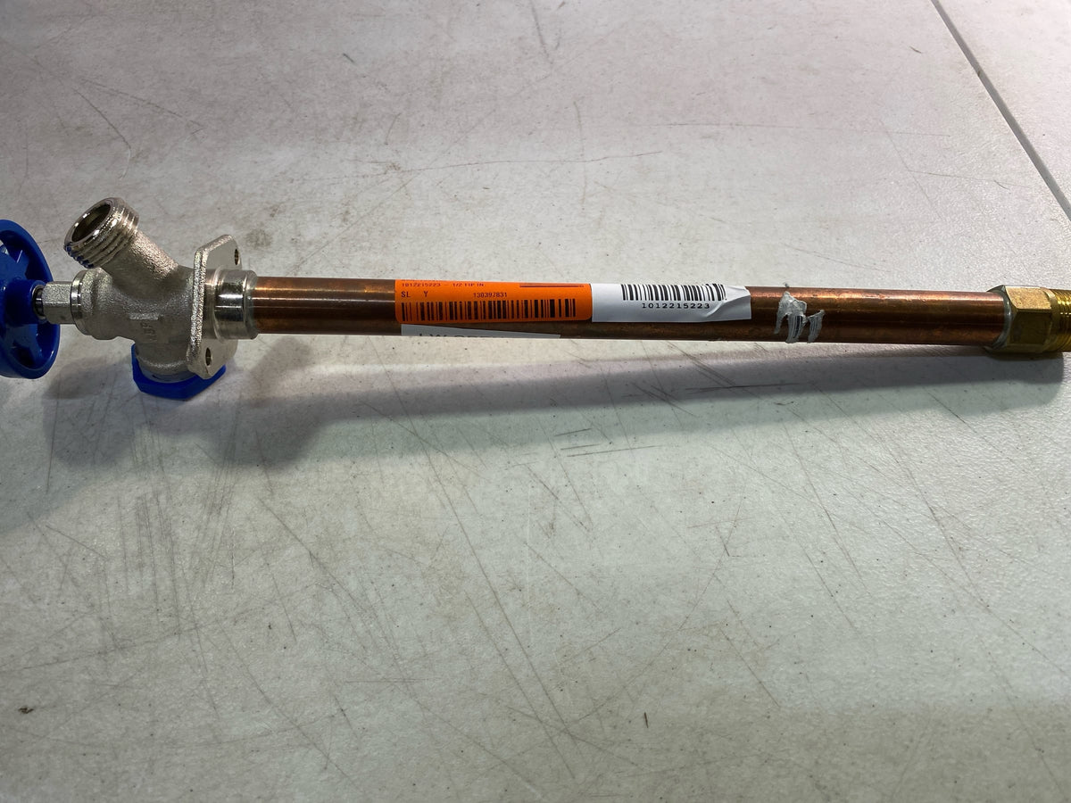 Arrowhead brass 605-12LFBIN 1/2 FIP in. x 3/4 in. MHT x 12 in. icebreaker Lead Free Freeze-Proof Wall Hydrant Sillcock Valve
