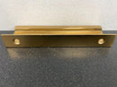 Emtek 87110US4 Edge 4 Inch Center to Center Finger Cabinet Pull - Satin Brass