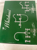 Vintage III Plus Wall Mount Faucet with a Long Traditional Swivel Spout, Cross Handles and Solid Brass Side Spray Polished Nickel Finish WHKWCR3-9402-NT-PN