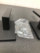 Emtek 5052DTUS19LH Dumont Left Handed Non-Turning Two-Sided Dummy Door Lever Set with Modern Rectangular Rose from the Brass Modern Collection - Flat Black