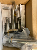 KOHLER K-27388-4-BN Simplice Centerset Bathroom Sink Faucet, Bathroom Faucet 3-Hole Installation with Two Lever Handles and Clicker Drain, 1.2 GPM, Vibrant Brushed Nickel