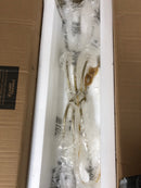 Elegant Lighting LD5056D42SG Rohan 6 Light 42" Wide Taper Candle Style Chandelier - Satin Gold