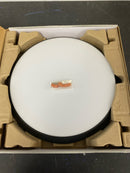 Commercial electric FM15LP6WYMMBKHD 15 in. Matte Black Integrated LED Dimmable Selectable CCT Flush Mount Indoor Ceiling Light