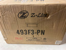 Z-Lite 493F3-PN Clarion Flush Mount, 3-Light 180 Total Watts, Polished Nickel