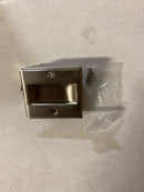 Deltana SDP25U15 Solid Brass 2-1/2" x 2-3/4" Adjustable Pocket Door Passage Lock - Satin Nickel