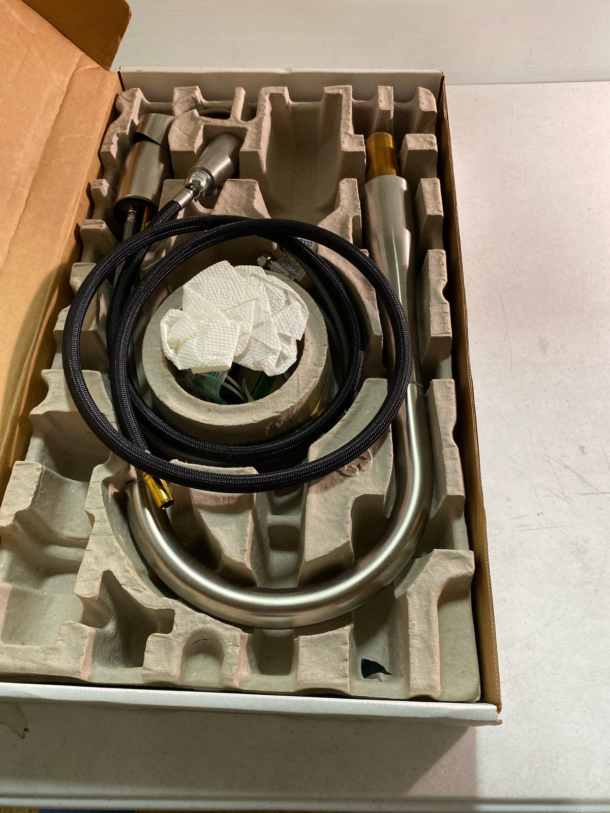 Kohler K-647-VS Simplice Two-Hole Kitchen Sink Faucet with 16-1/8" Pull-Down Swing Spout, DockNetik Secure Docking System, and a 3-Function Sprayhead Featuring Sweep Spray - Stainless Steel