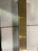 Oatey DL32240BG Designline 24 in. Stainless Steel Linear Shower Drain with Square Pattern Drain Cover in Brushed Gold