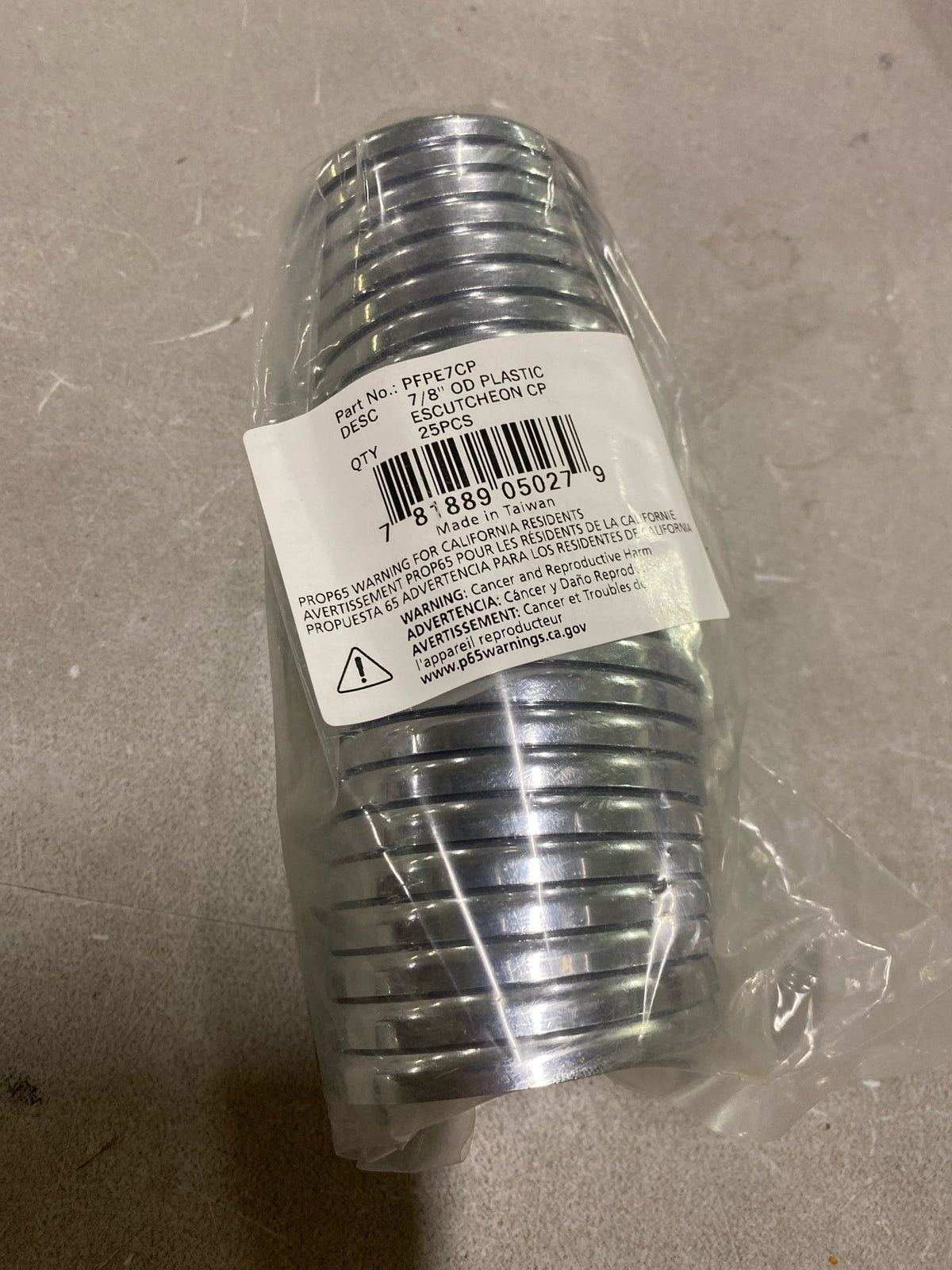 PROFLO PFPE7 2-1/4" Escutcheon Plate - Chrome