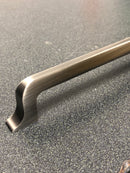 Jeffrey Alexander 839-160BNBDL Callie 6-5/16" (160mm) Center to Center Soft Square Cabinet Handle / Drawer Pull - Brushed Pewter