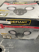 Defiant 17000018 MaxDetect 240° Black Motion Sensor Wired Outdoor Exterior 2-Head Motion Activated LED Security Flood Light 1400 Lumens
