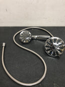 Glacier bay 8469100HC 6-Spray 5 in. Dual Wall Mount Fixed and Handheld Shower Head 1.8 GPM in Chrome
