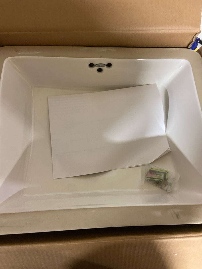 American Standard 0315000.020 Boxe Undermount Bathroom Sink - White
