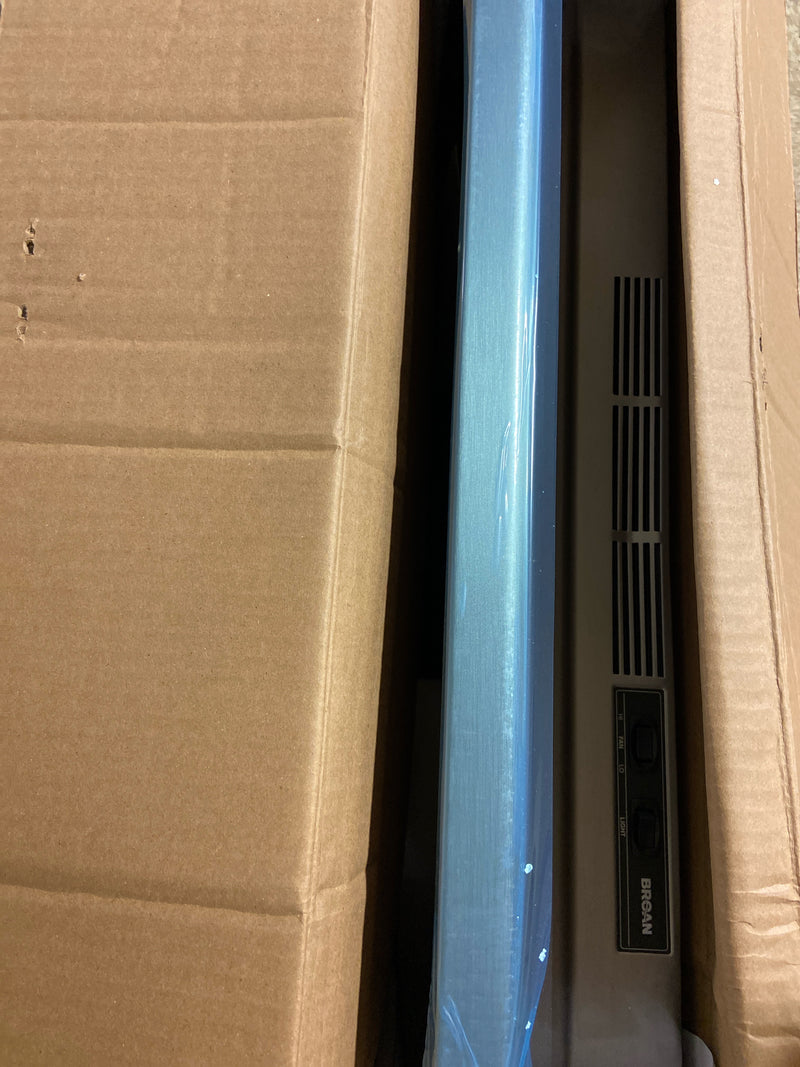 Broan 30" Range Hood, Non-ducted, 2-Speed Rocker, Light with Print Guard