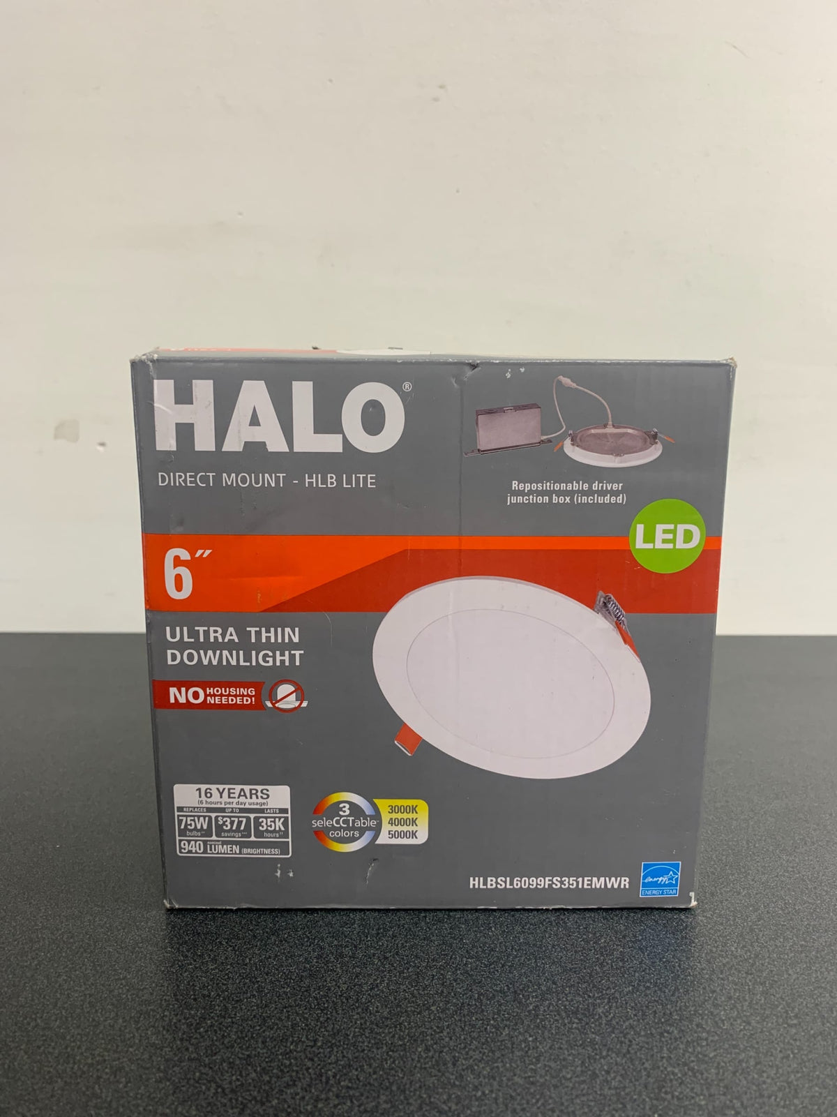Halo HLBSL 6 in. Color Selectable New Construction or Remodel Canless Recessed Integrated LED Kit-HLBSL6099FS351EMWR