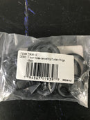 Central design 1936-12 0.875 in. dia. noise-canceling curtain rings with clips, black