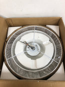 Minka Lavery 4107-66 Parsons Studio 3 Light 15" Wide Vantage Semi-Flush Drum Ceiling Fixture with Translucent Silver / Off-White Linen Shades - Sand Coal