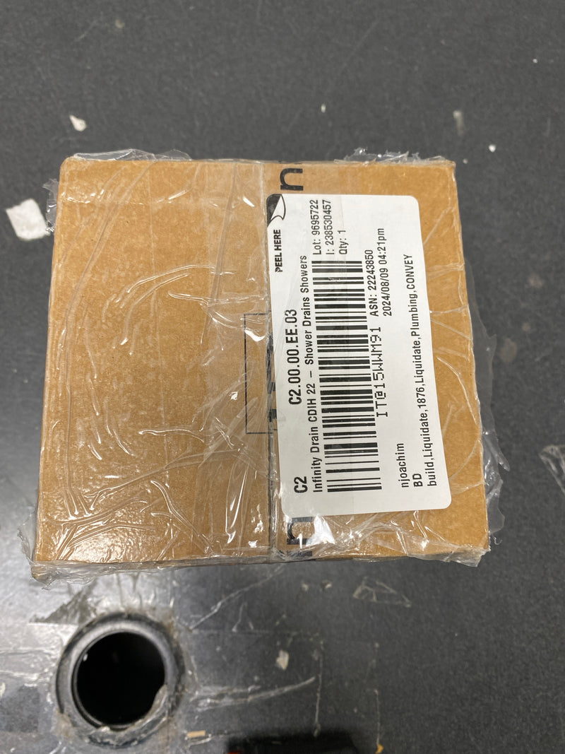 Infinity Drain CDIH 22 Hot Mop Compact Clamp Down Drain Cast Iron, 2" Throat, 2" No Hub Outlet