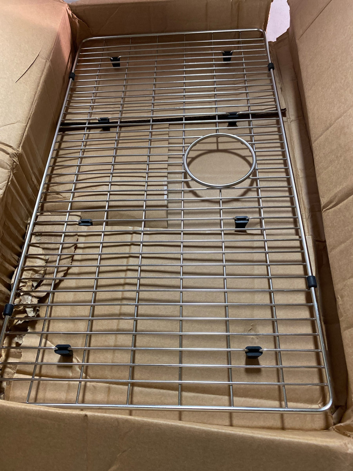 Elkay EBG2815 15.25 in. x 28.25 in. Bottom Grid for Kitchen Sink in Stainless Steel