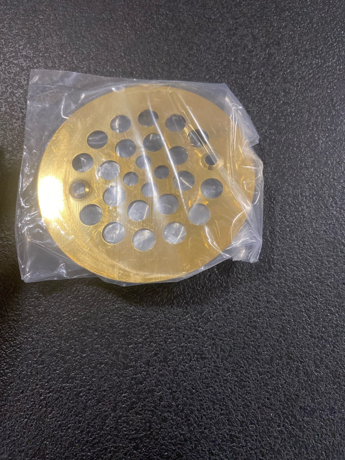 Signature Hardware SH603BG 4-1/4" Round Shower Drain Strainer - Brushed Gold