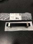 Amerock BP36681BMBG10 Overton 3-3/4 Inch Center to Center Bar Cabinet Pull - Brushed Matte Black / Satin Nickel