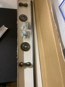 Emtek 26023US19 Traditional Brass 30 Inch Towel Bar - Flat Black