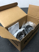 Kwikset 973HFLRDT-514V1 Halifax Dummy Interior Pack with Round Rose - Matte Black