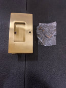 Emtek 2107us7 Modern Rectangular Passage Pocket Door Lock - French Antique