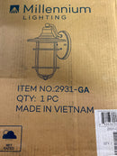 Millennium Lighting 2931-GA 16" Tall Outdoor Wall Sconce - Galvanized