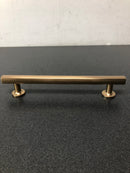 Emtek 86455US4 Freestone 6 Inch Center to Center Bar Cabinet Pull from the Urban Modern Collection - Satin Brass