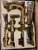 Signature Hardware 483894 Lexia 1.2 GPM Widespread Bathroom Faucet with Pop-Up Drain Assembly - Brushed Gold