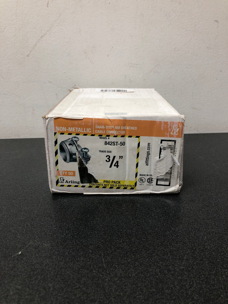 Arlington industries 842ST-50 3/4 in. Snap-Tite Connector (50-Pack)